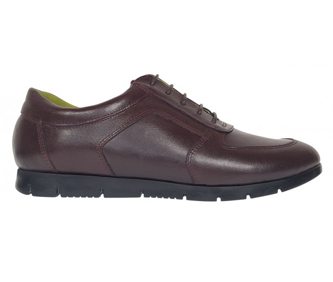 Pantofi dama casual din piele naturala Bordeaux ADISVIS