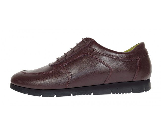 Pantofi dama casual din piele naturala Bordeaux ADISVIS