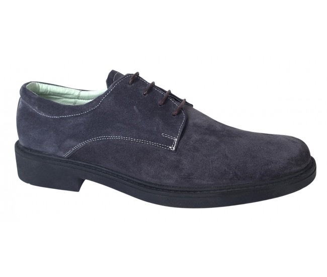 Pantofi barbati casual piele naturala intoarsa Alexander Rome - Arezo Gri Vel Marimea 42
