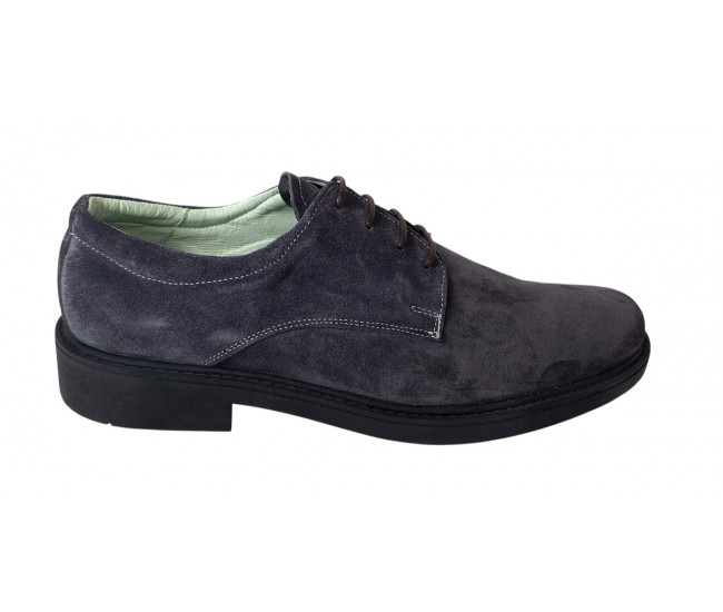 Pantofi barbati casual piele naturala intoarsa Alexander Rome - Arezo Gri Vel Marimea 42
