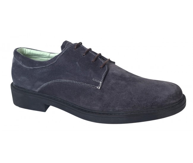 Pantofi barbati casual piele naturala intoarsa Alexander Rome - Arezo Gri Vel Marimea 42