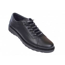 Pantofi barbati casual sport din piele naturala, AS Negru Marko ASEN