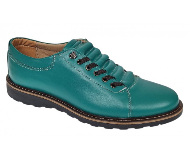 Pantofi barbati casual sport verzi din piele naturala Marko ASEVRD