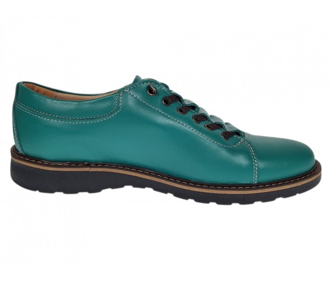 Pantofi barbati casual sport verzi din piele naturala Marko ASEVRD