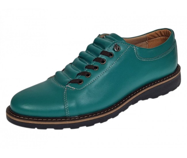 Pantofi barbati casual sport verzi din piele naturala Marko ASEVRD
