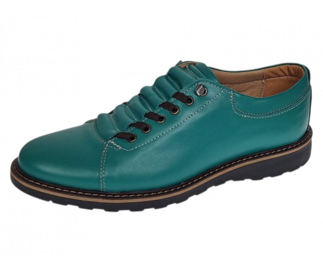 Pantofi barbati casual sport verzi din piele naturala Marko ASEVRD