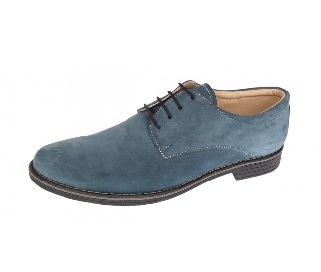 Pantofi barbati casual din piele naturala intoarsa Azur - AZURO1
