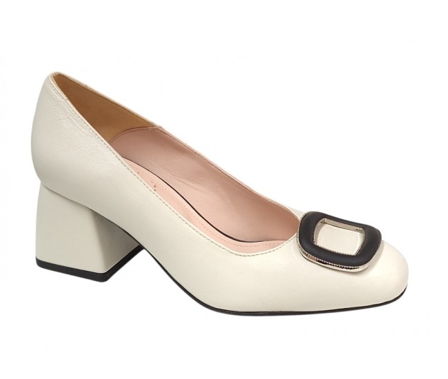 Pantofi dama office din piele naturala Angely Bej B15BEJO