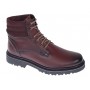 Bocanci barbati din piele naturala imblaniti, model iarna Cairo Bordeaux BOC330VIS