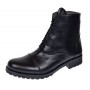 Bocanci dama negri casual imblaniti din piele naturala BOC50NS