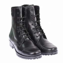 Ghete dama negre, imblanite, casual, elegante din piele naturala - BOC74N Ghete dama negre, imblanite, casual, elegante din piele naturala - BOC74N