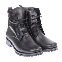 Ghete dama negre, imblanite, casual, elegante din piele naturala - BOC75N Ghete dama negre, imblanite, casual, elegante din piele naturala - BOC75N