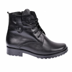 Ghete dama negre, imblanite, casual, elegante din piele naturala - BOC75N Ghete dama negre, imblanite, casual, elegante din piele naturala - BOC75N