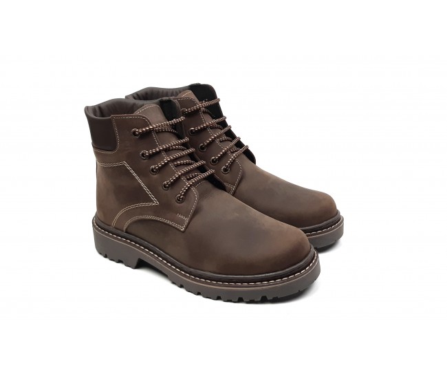 Bocanci barbati, din piele naturala, imblaniti, maro model iarna, Lucas MK - BOCBUFTPM Bocanci barbati, din piele naturala, imblaniti, maro model iarna, Lucas MK - BOCBUFTPM