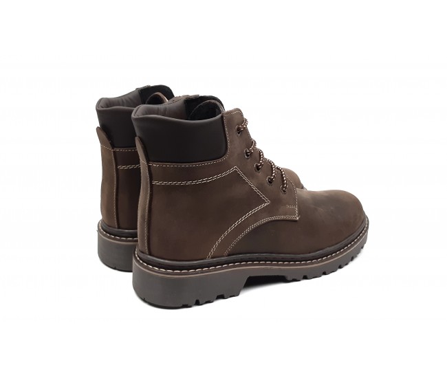 Bocanci barbati, din piele naturala, imblaniti, maro model iarna, Lucas MK - BOCBUFTPM Bocanci barbati, din piele naturala, imblaniti, maro model iarna, Lucas MK - BOCBUFTPM