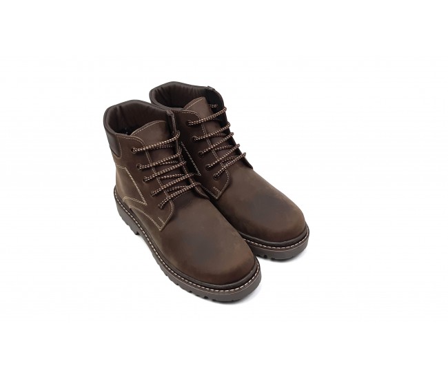 Bocanci barbati, din piele naturala, imblaniti, maro model iarna, Lucas MK - BOCBUFTPM Bocanci barbati, din piele naturala, imblaniti, maro model iarna, Lucas MK - BOCBUFTPM