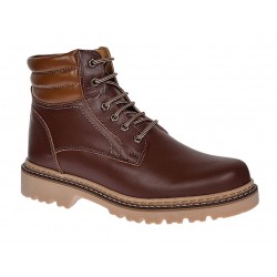 Bocanci barbati din piele naturala box (imblaniti) model iarna Maro MARKUS