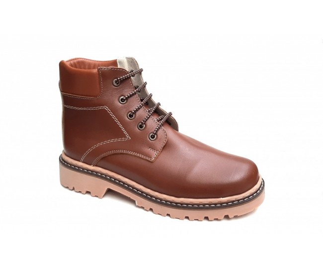 Bocanci barbati din piele naturala box (imblaniti), model iarna - MARKUS BOCMDBOX2