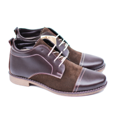 Ghete barbati din piele naturala casual, maro - BOND1MVEL