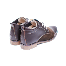 Ghete barbati din piele naturala casual, maro - BOND1MVEL