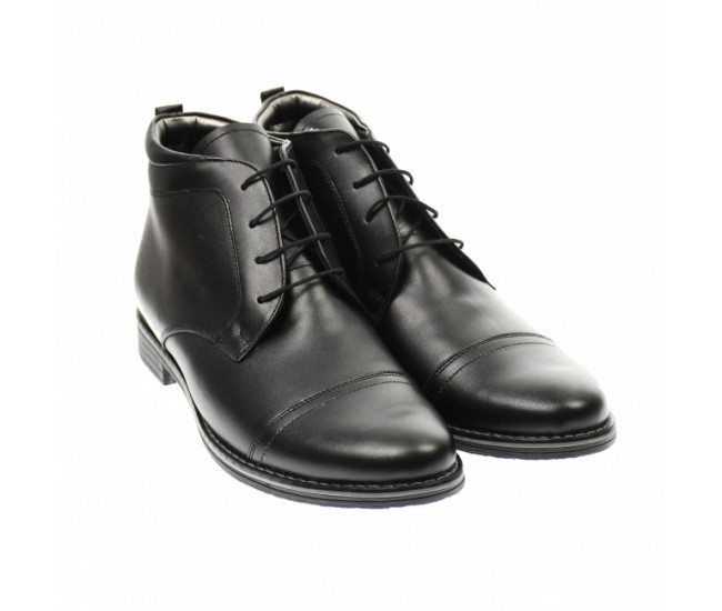 Ghete barbati din piele naturala casual - elegante Made in Romania - BOND2022NEGRU Ghete barbati din piele naturala casual - elegante Made in Romania - BOND2022NEGRU