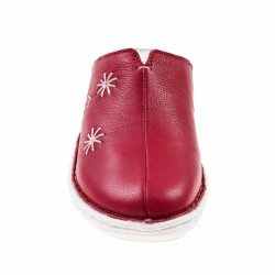 Saboti medicali femei, din piele naturala box, Med-Line BR298RUBIN