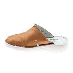 Saboti medicali femei, din piele naturala box, Med-Line BR298TABAC Saboti medicali femei, din piele naturala box, Med-Line BR298TABAC