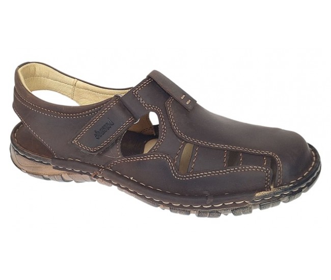 Sandale barbati din piele naturala Ultra Confort Marimea 42 Maro BRD334MI
