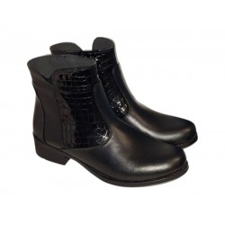 Ghete dama caual din piele naturala Imblanite BVS23NCR