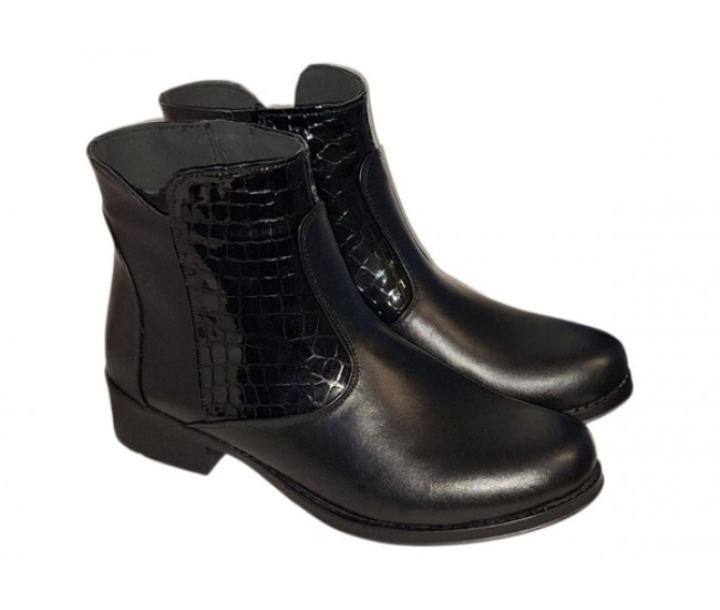 Ghete dama caual din piele naturala Imblanite BVS23NCR