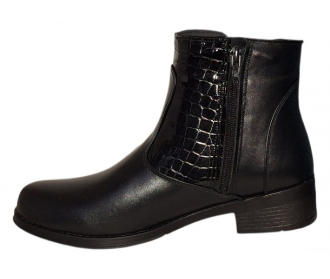 Ghete dama caual din piele naturala Imblanite BVS23NCR