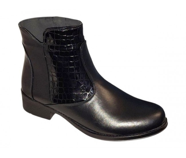 Ghete dama caual din piele naturala Imblanite BVS23NCR