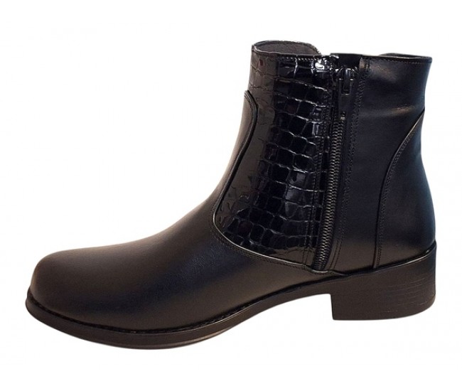 Ghete dama caual din piele naturala Imblanite BVS23NCR