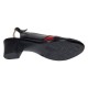 Pantofi dama eleganti decupati negru-rosu cu toc – design modern din piele naturala BVS35LR