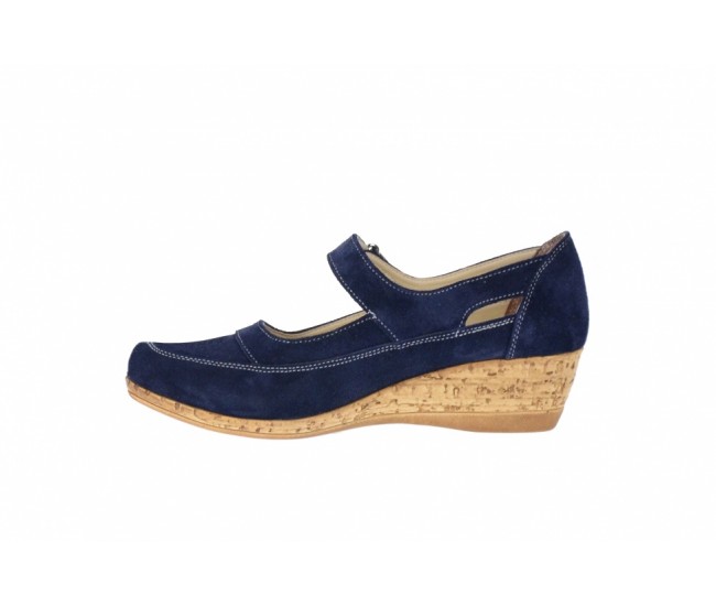 Pantofi dama casual bleumarin, foarte comozi - P9154VELBL