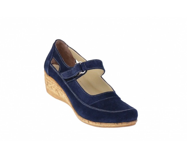 Pantofi dama casual bleumarin, foarte comozi - P9154VELBL