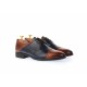 Pantofi barbati casual, eleganti din piele naturala - SIR104MBLU