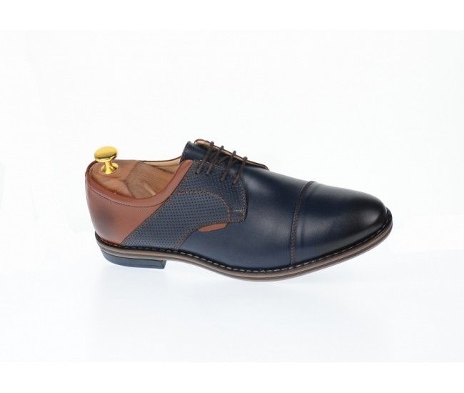 Pantofi barbati casual - eleganti, din piele naturala - SIR156BLM