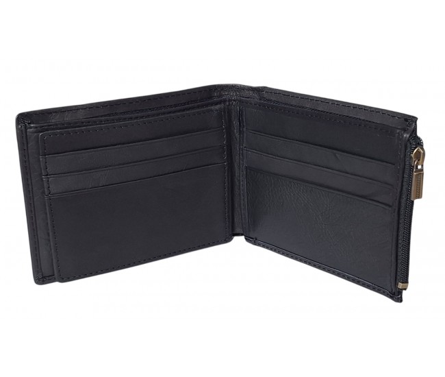 Portofel barbati din piele naturala - Model GKR Negru 10068N