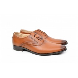 Pantofi barbati eleganti casual din piele naturala, de culoare maro - CIOCSTEFM