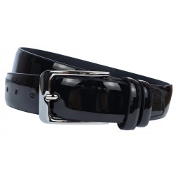 Curea barbati, eleganta pentru costum, latime 3.5cm, Negru LAC, piele eco - CK110NLAC