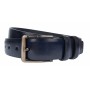 Curea barbati, eleganta pentru costum, latime 3.5cm, Bleumarin, piele eco - CK111BL