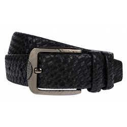 Curea barbati, casual, latime 3.9cm, NEGRU, piele eco - CK116N