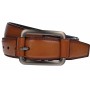 Curea barbati, casual, latime 3.8cm, Maro, piele eco - CK117M