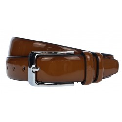 Curea barbati, eleganta, latime 3.5cm, Maro LAC, piele eco - CK121M