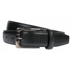 Curea barbati, eleganta, latime 3.4cm, Negru, cusatura, piele eco - CK122N