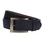 Curea barbati, casual, latime 3.8cm, Negru, piele eco - CK130N