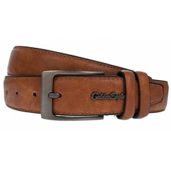 Curea barbati, eleganta, latime 3.5cm, Maro coniac, piele eco - CK131M