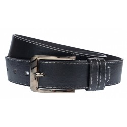 Curea barbati, casual, latime 3.7cm, Negru, piele eco - CK135N