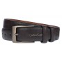 Curea barbati, casual, latime 3.7cm, Maro, piele eco - CK137M